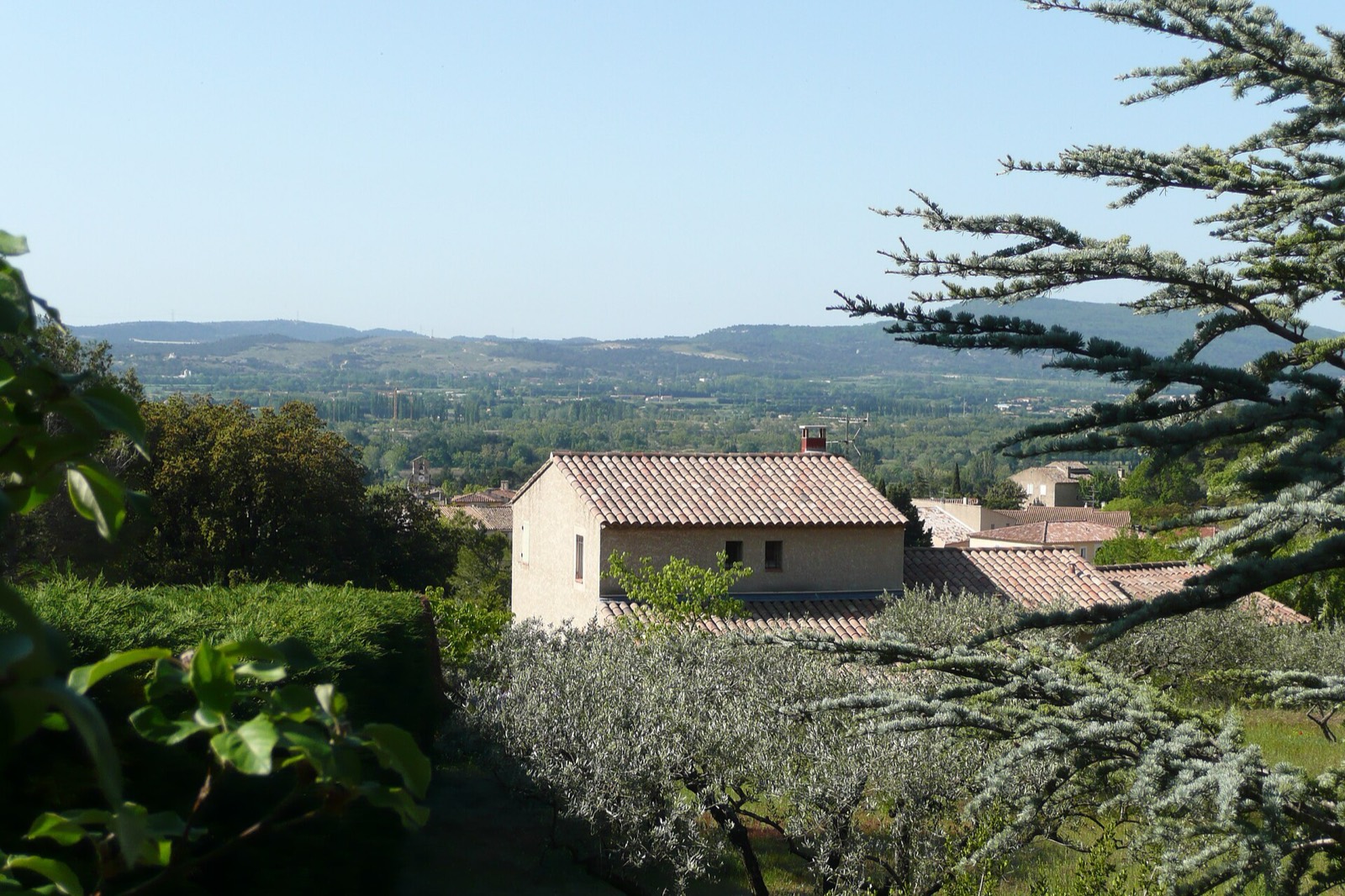 Les champs au pied du Luberon, à Mérindol